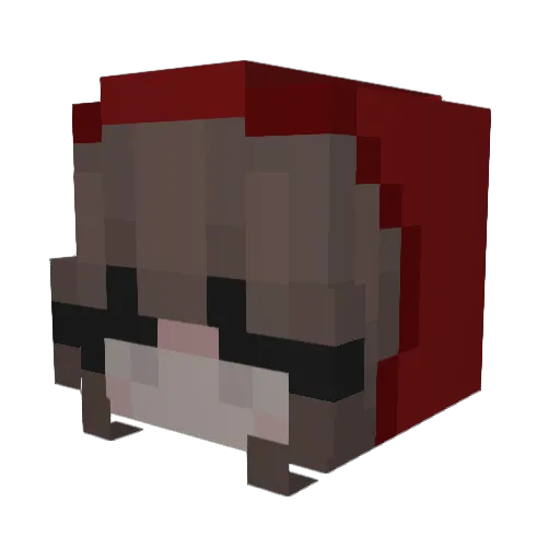 kotorinrin24 Minecraft avatar head, 3D render