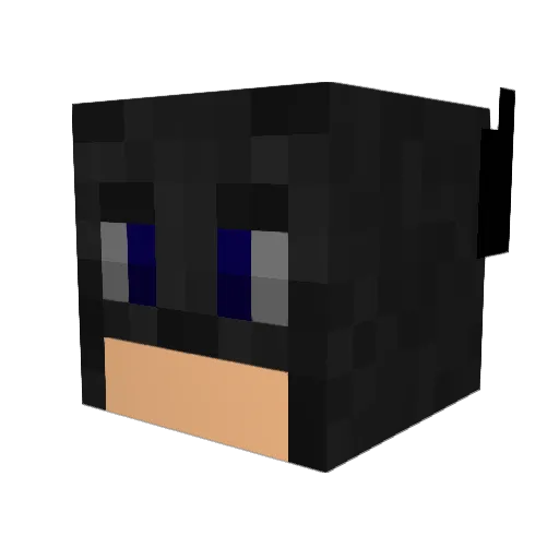 kou0726 Minecraft avatar head, 3D render