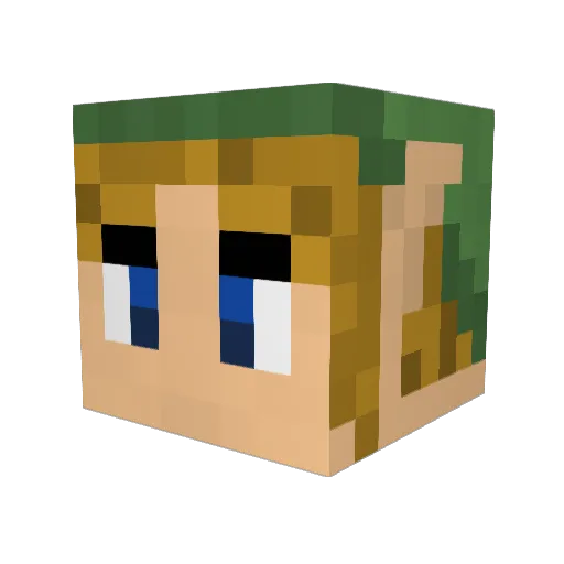kou508 Minecraft avatar head, 3D render