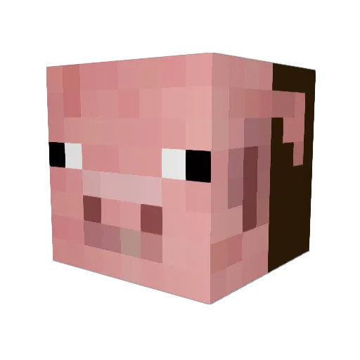 kou8888 Minecraft avatar head, 3D render