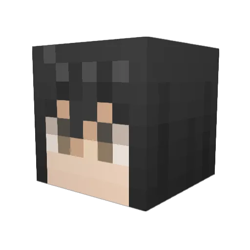 kouLaxy Minecraft avatar head, 3D render