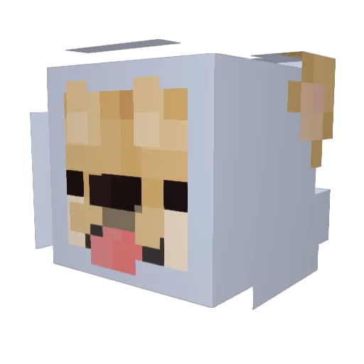 kouchan2k Minecraft avatar head, 3D render