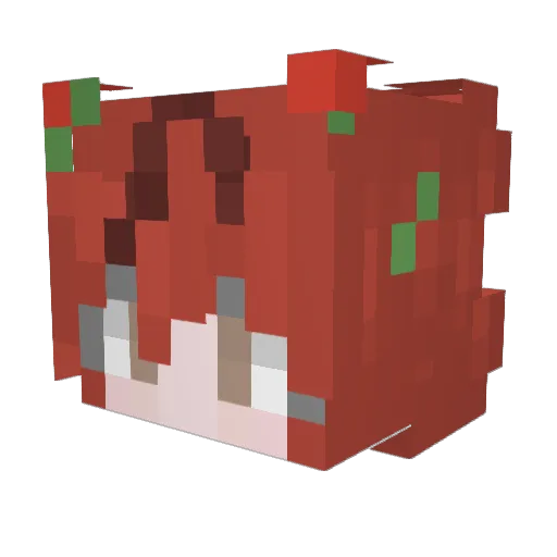 kouchanchi Minecraft avatar head, 3D render