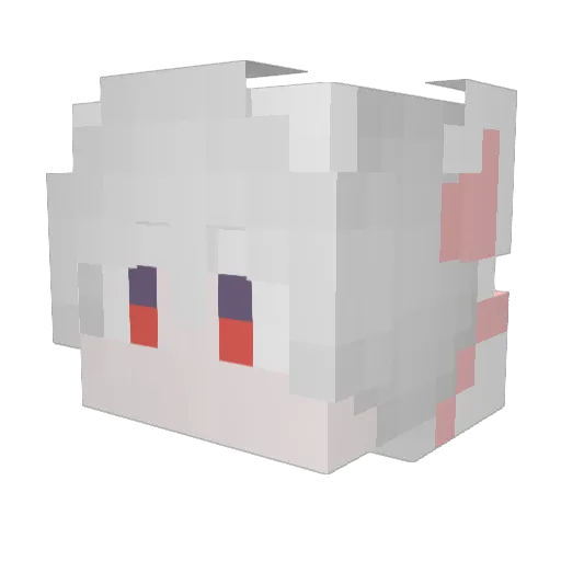 kouermsk Minecraft avatar head, 3D render