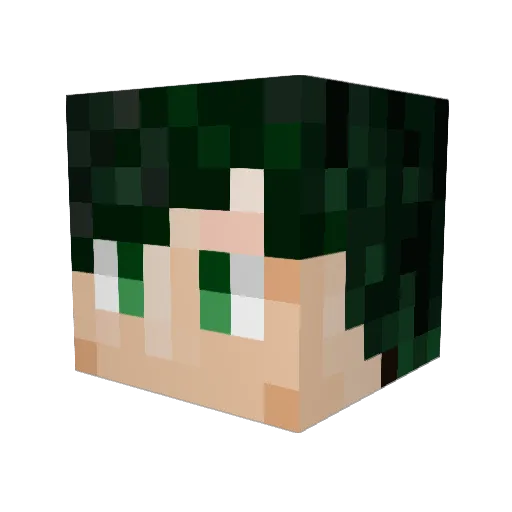kouhai1226 Minecraft avatar head, 3D render