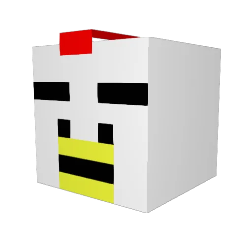 kouhi_ Minecraft avatar head, 3D render