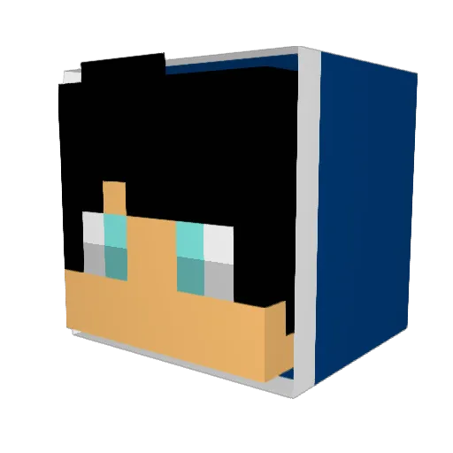 koukizzz Minecraft avatar head, 3D render