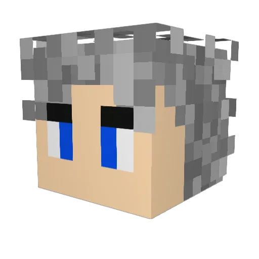 koukos1 Minecraft avatar head, 3D render
