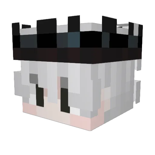 koul1ng Minecraft avatar head, 3D render