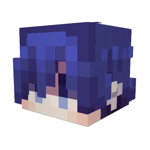 koulpi Minecraft avatar head, 3D render