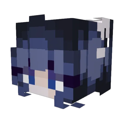 koupakou Minecraft avatar head, 3D render