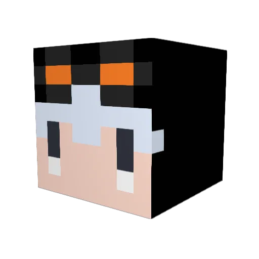 koupiko Minecraft avatar head, 3D render