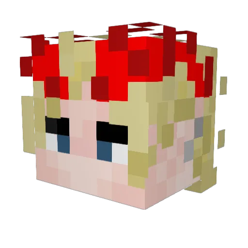 kousanoceo Minecraft avatar head, 3D render