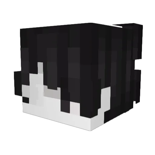 kousue Minecraft avatar head, 3D render