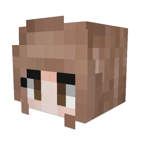 koutsss Minecraft avatar head, 3D render