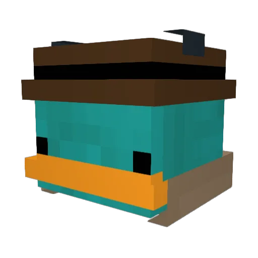 koutyadayon Minecraft avatar head, 3D render