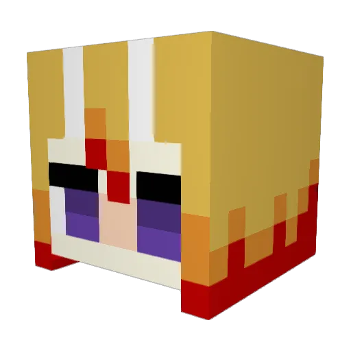 kouun8 Minecraft avatar head, 3D render