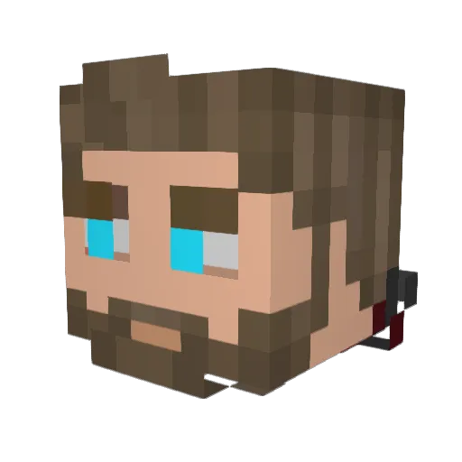 kovac001 Minecraft avatar head, 3D render