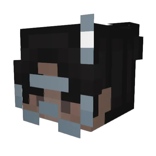 kovikz Minecraft avatar head, 3D render