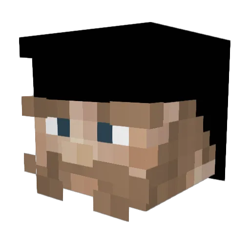 kovkus Minecraft avatar head, 3D render