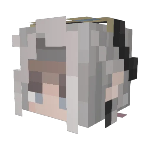kovtush Minecraft avatar head, 3D render