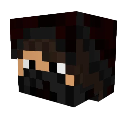 kovzolii Minecraft avatar head, 3D render