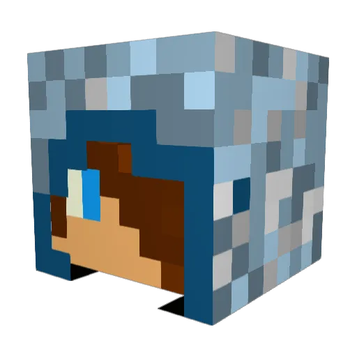 kowai808 Minecraft avatar head, 3D render