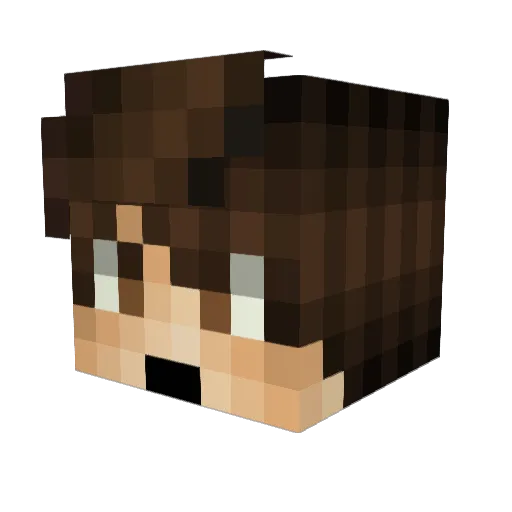 kowal_boos Minecraft avatar head, 3D render