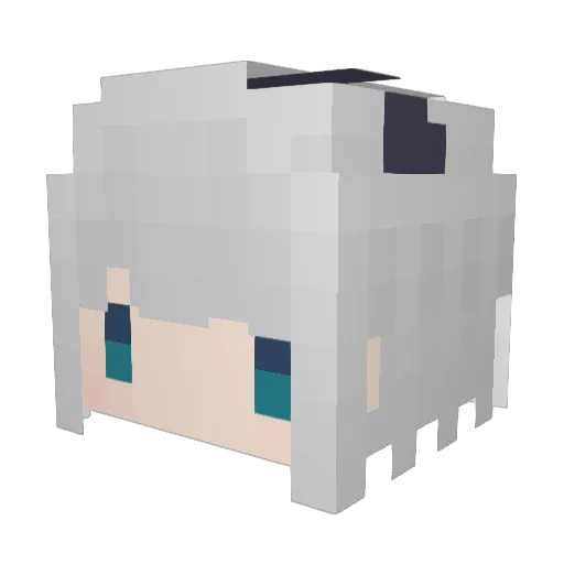 kowkior Minecraft avatar head, 3D render