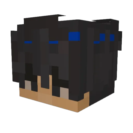 kownak_ Minecraft avatar head, 3D render