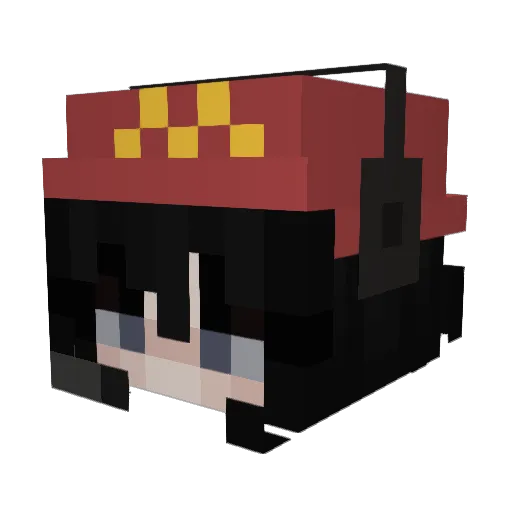 kowokie Minecraft avatar head, 3D render