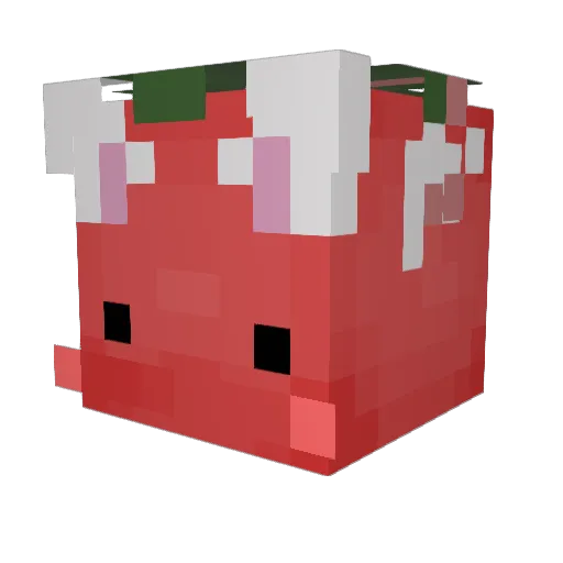 kowpoke Minecraft avatar head, 3D render