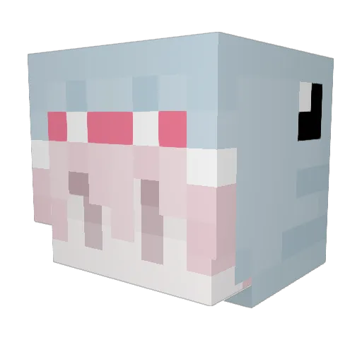 koyo_Sleepy Minecraft avatar head, 3D render