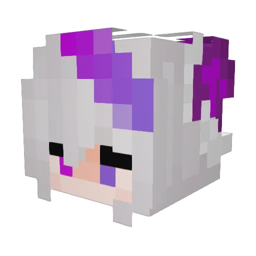 koyomi_y Minecraft avatar head, 3D render