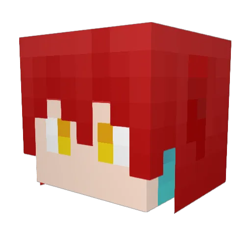 koyomin003 Minecraft avatar head, 3D render
