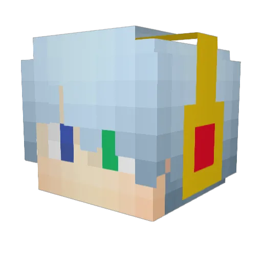 koyuuta Minecraft avatar head, 3D render
