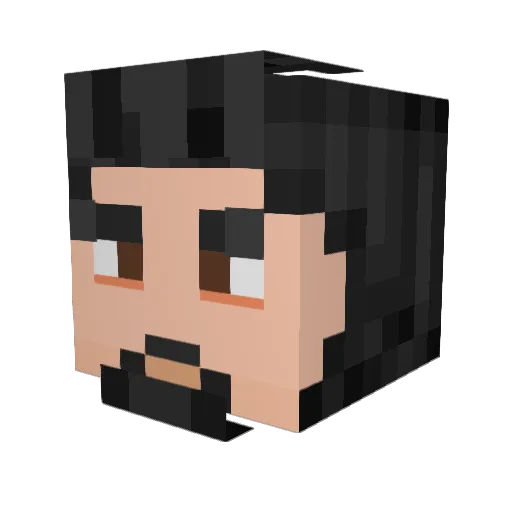 koza1230 Minecraft avatar head, 3D render