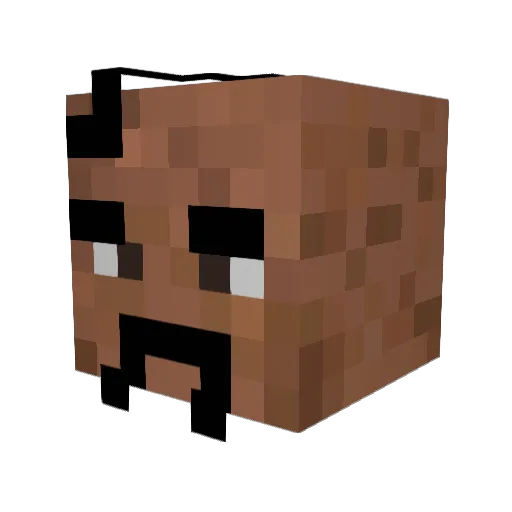 kozak_ua Minecraft avatar head, 3D render