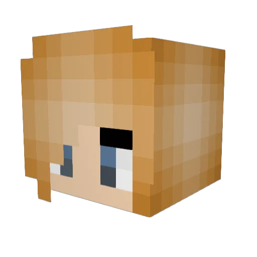 kozibe Minecraft avatar head, 3D render