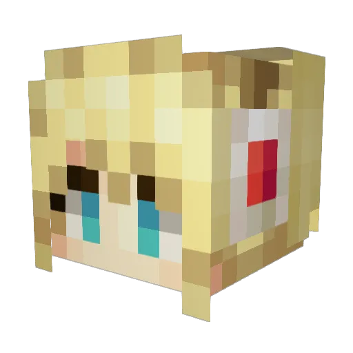 kozings Minecraft avatar head, 3D render