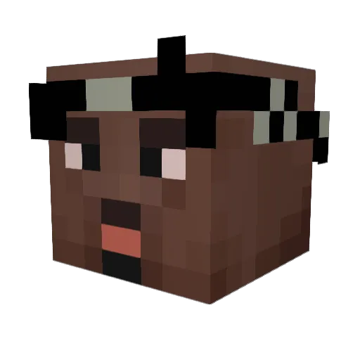 kozmo404 Minecraft avatar head, 3D render