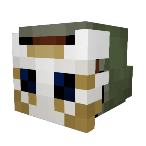kozrum Minecraft avatar head, 3D render