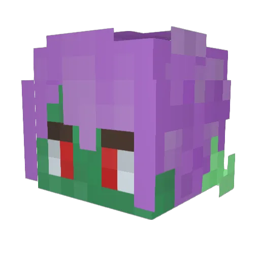 kozu1020 Minecraft avatar head, 3D render