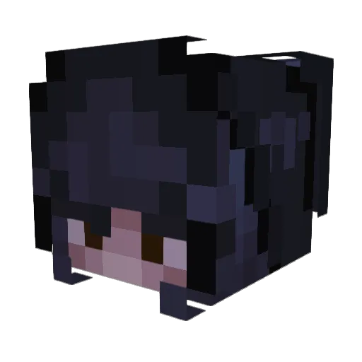 kozumido Minecraft avatar head, 3D render