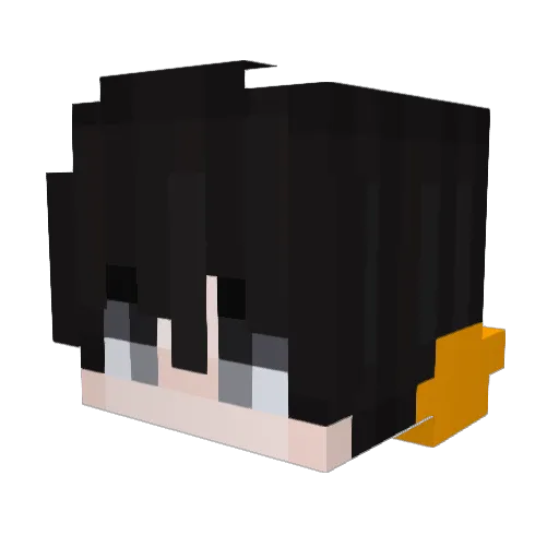 kpema Minecraft avatar head, 3D render