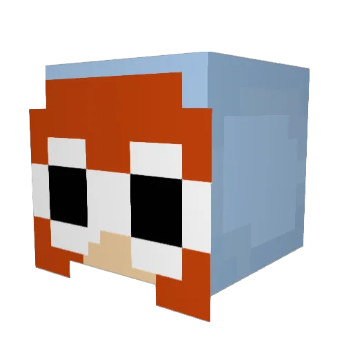 kpeops Minecraft avatar head, 3D render