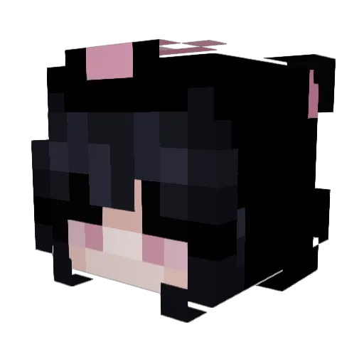 kpidkk Minecraft avatar head, 3D render
