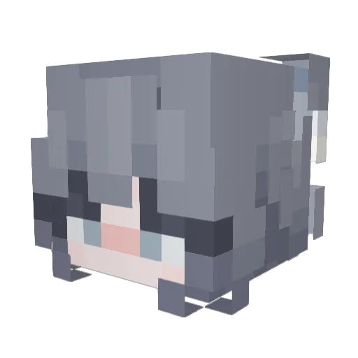 kpmkpm Minecraft avatar head, 3D render