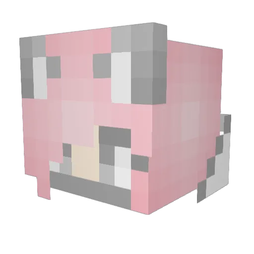 kpn55 Minecraft avatar head, 3D render
