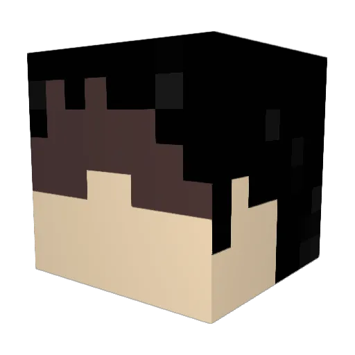 kpokewang Minecraft avatar head, 3D render